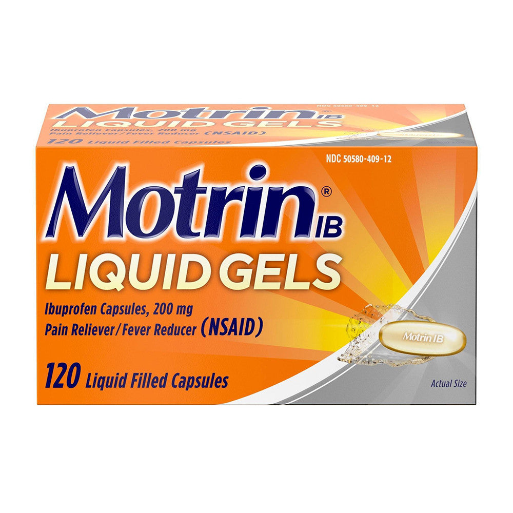 Motrin IB Pain and Fever Reducer Liquid Gel Capsules, 120 Ea